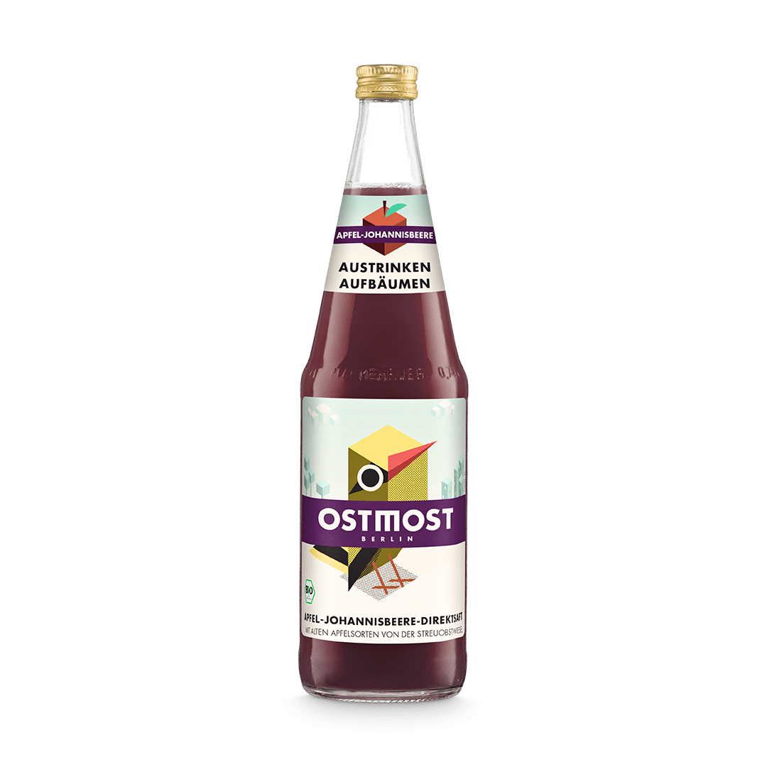 Flasche Apfel-Johannisbeere