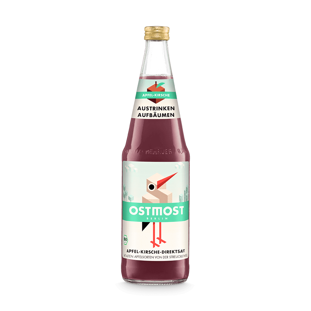 Flasche Apfel-Kirsche