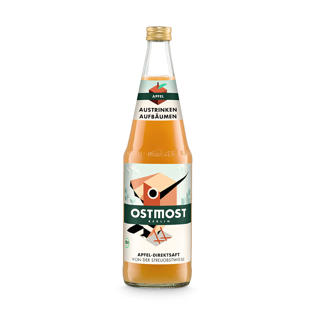 Flasche Apfel groß