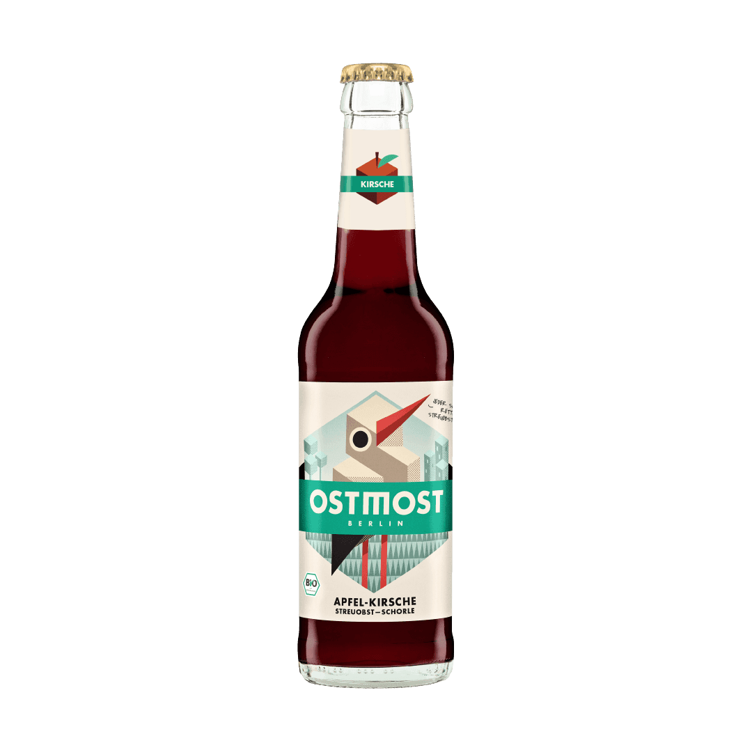 Flasche Apfel Kirsch Schorle