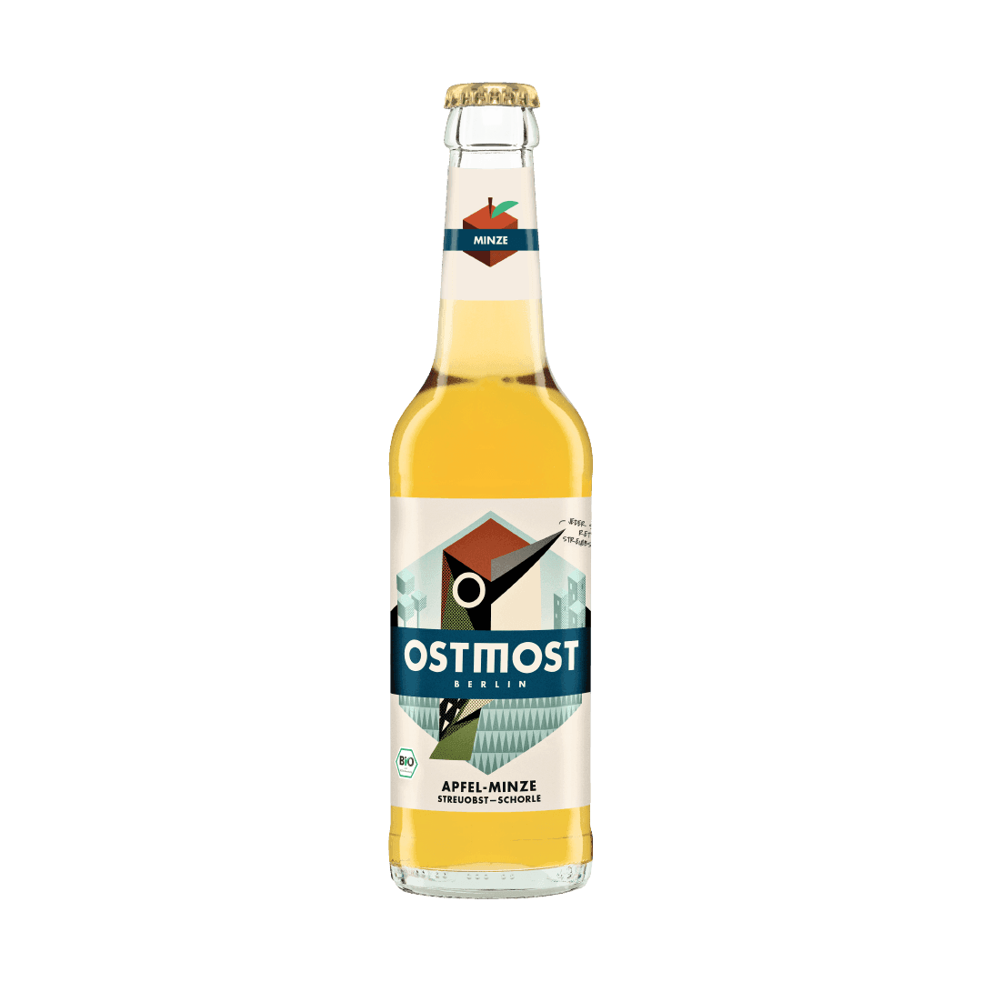 Flasche Apfel-Minze